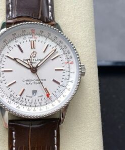 Alternative view of Breitling Navitimer Best Replica Watch Brown Leather Strap BLS Factory 41mm