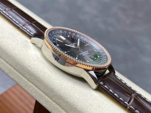 Breitling Navitimer Replica Watches Gray Dial & Leather Strap BLS Factory 41mm - Image 7