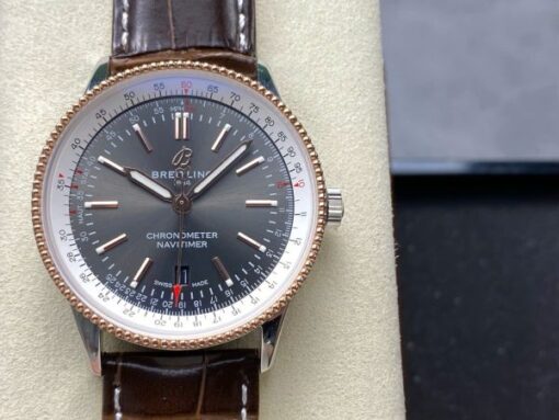 Breitling Navitimer Replica Watch Best Quality Leather Strap BLS Factory 41mm - Image 2