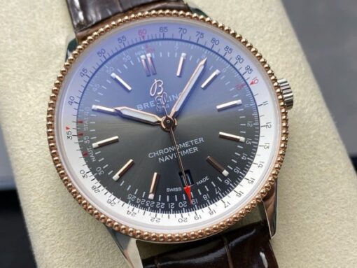 Breitling Navitimer Replica Watch Best Quality Leather Strap BLS Factory 41mm - Image 4