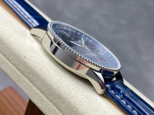 Breitling Navitimer Best Replica Watches Blue Leather Strap BLS Factory 41mm - Image 7