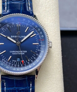 Breitling Navitimer Best Replica Watches Blue Leather Strap BLS Factory 41mm