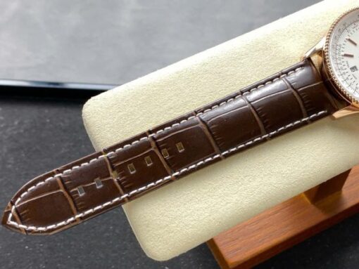 Breitling Navitimer Rose Gold White Dial Best Replica Watch BLS Factory 41mm - Image 9