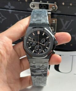 Alternative view of Audemars Piguet Royal Oak 26240CE Replica Watch Black Ceramic APS Factory 41mm