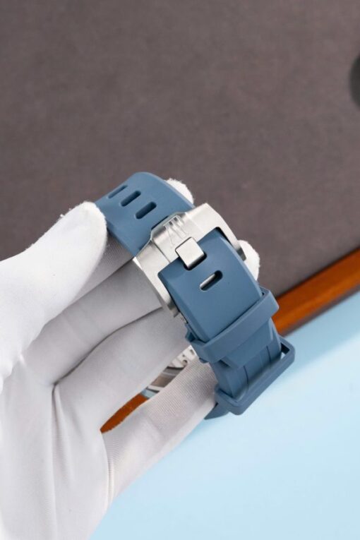 Audemars Piguet Best Copies Watch Royal Oak Offshore 15605SK Bezel Rubber Bule 43mm - Image 13