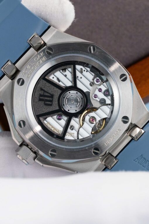 Audemars Piguet Best Copies Watch Royal Oak Offshore 15605SK Bezel Rubber Bule 43mm - Image 17