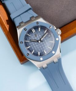 Audemars Piguet Best Copies Watch Royal Oak Offshore 15605SK Bezel Rubber Bule 43mm