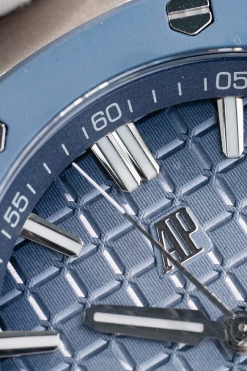 Audemars Piguet Best Copies Watch Royal Oak Offshore 15605SK Bezel Rubber Bule 43mm - Image 5