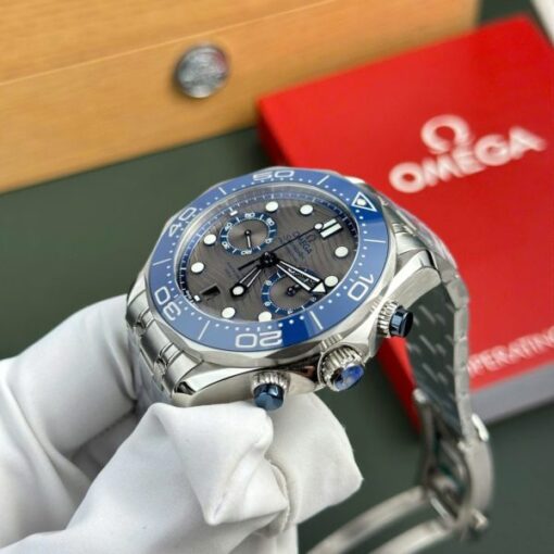 Omega Best Copies Watch Seamaster Diver 300M Chronograph Dial Gray N1 Factory 44mm - Image 5