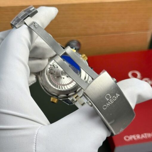 Omega Best Copies Watch Seamaster Diver 300M Chronograph Dial Blue N1 Factory 44mm - Image 10