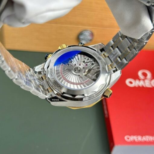 Omega Best Copies Watch Seamaster Diver 300M Chronograph Dial Blue N1 Factory 44mm - Image 9