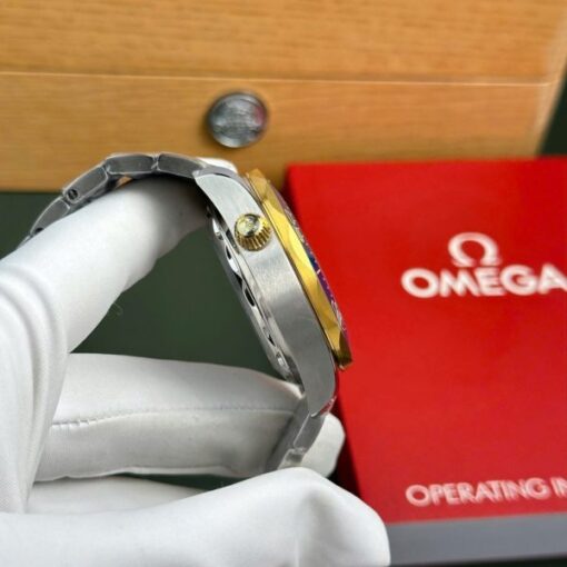 Omega Best Copies Watch Seamaster Diver 300M Chronograph Dial Blue N1 Factory 44mm - Image 8