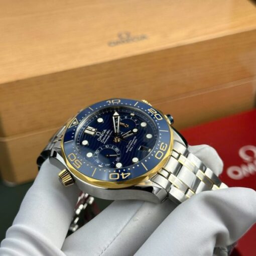 Omega Best Copies Watch Seamaster Diver 300M Chronograph Dial Blue N1 Factory 44mm - Image 6