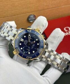 Omega Best Copies Watch Seamaster Diver 300M Chronograph Dial Blue N1 Factory 44mm