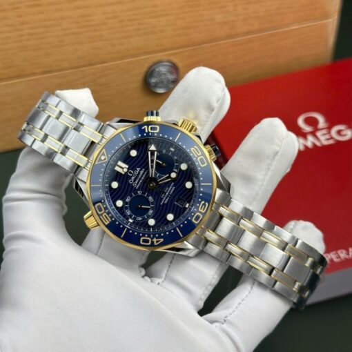 Omega Best Copies Watch Seamaster Diver 300M Chronograph Dial Blue N1 Factory 44mm - Image 2