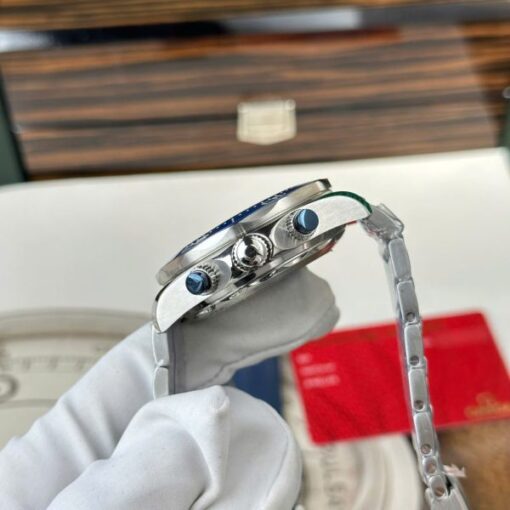 Omega Copies Watches Seamaster Diver 300M Chronograph Dial Black N1 Factory 44mm - Image 7
