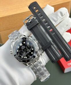 Omega Copies Watches Seamaster Diver 300M Chronograph Dial Black N1 Factory 44mm