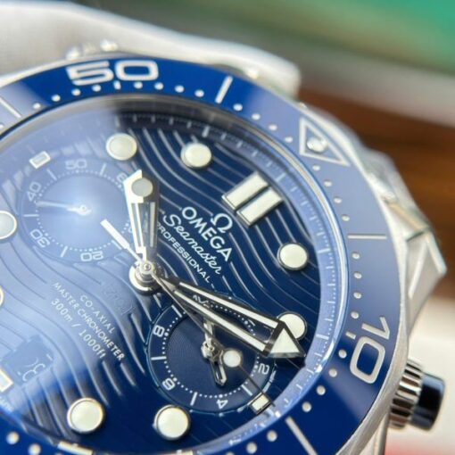 Omega Best Copies Watches Seamaster Diver 300M Chronograph Dial Blue N1 Factory 44mm - Image 5