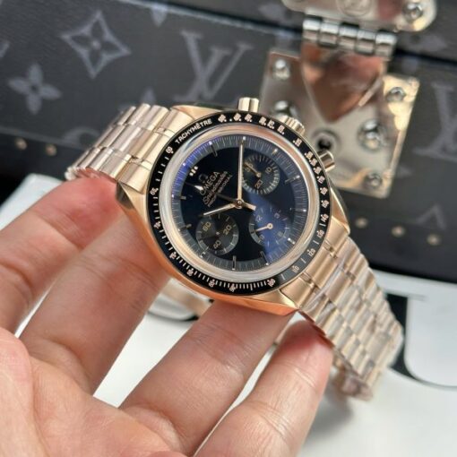 Omega Best Copies Watch SpeedMaster MoonWatch Rose Gold OM Factory 42mm - Image 5