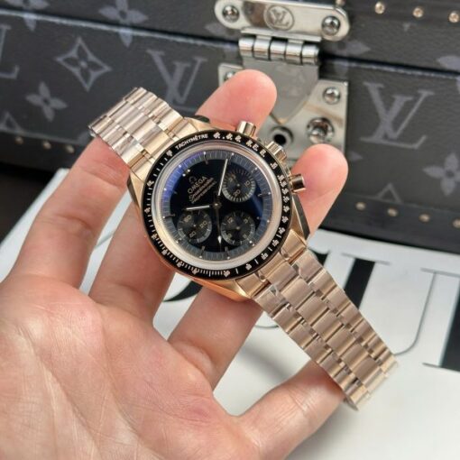 Omega Best Copies Watch SpeedMaster MoonWatch Rose Gold OM Factory 42mm - Image 3