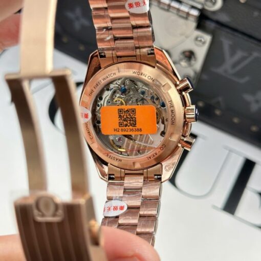 Omega Best Copies Watch SpeedMaster MoonWatch Rose Gold OM Factory 42mm - Image 9