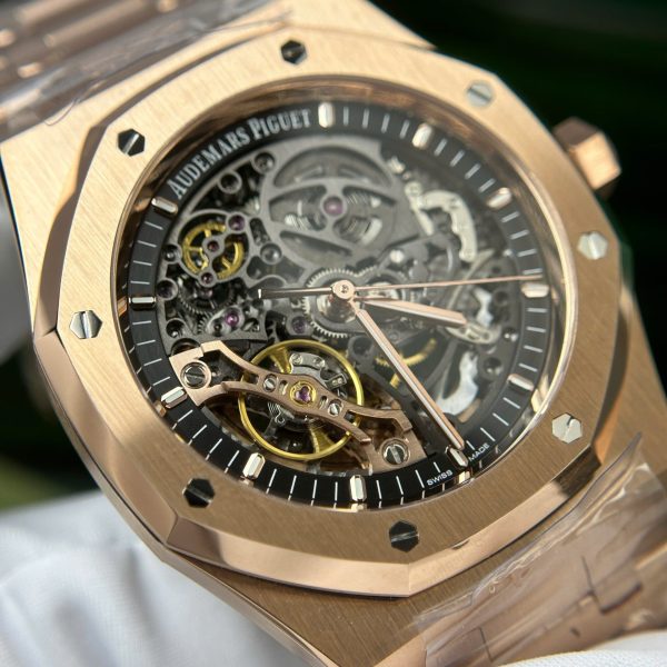 Audemars Piguet Best Copies Watch Royal Oak 15407 Rose Gold THB Factory 41mm - Image 6