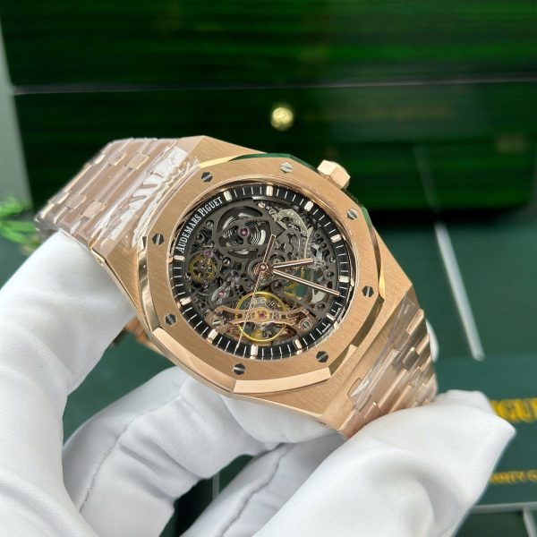 Audemars Piguet Best Copies Watch Royal Oak 15407 Rose Gold THB Factory 41mm - Image 5
