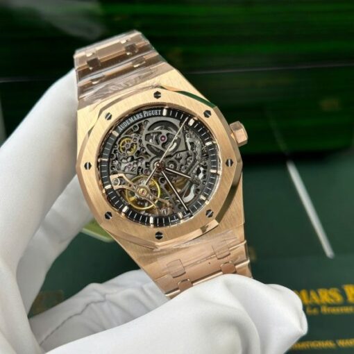 Audemars Piguet Best Copies Watch Royal Oak 15407 Rose Gold THB Factory 41mm - Image 2