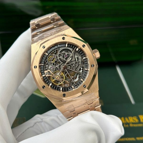 Audemars Piguet Best Copies Watch Royal Oak 15407 Rose Gold THB Factory 41mm - Image 2
