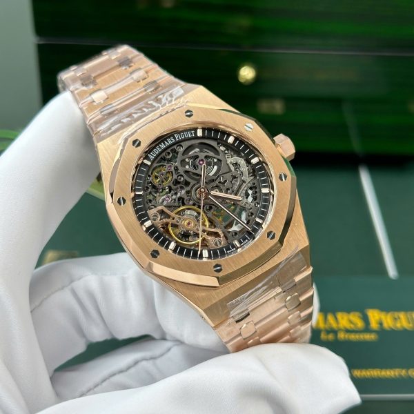 Audemars Piguet Best Copies Watch Royal Oak 15407 Rose Gold THB Factory 41mm - Image 4