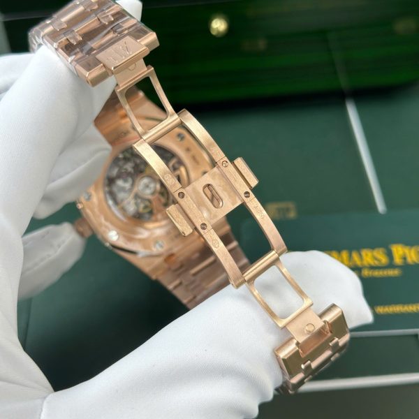 Audemars Piguet Best Copies Watch Royal Oak 15407 Rose Gold THB Factory 41mm - Image 13