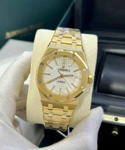 Audemars Piguet Copies Watches Royal Oak 15450 Yellow Gold IP Factory 37mm