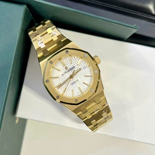 Audemars Piguet Copies Watches Royal Oak 15450 Yellow Gold IP Factory 37mm - Image 3