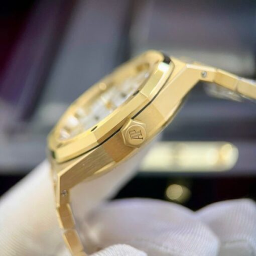 Audemars Piguet Copies Watches Royal Oak 15450 Yellow Gold IP Factory 37mm - Image 7