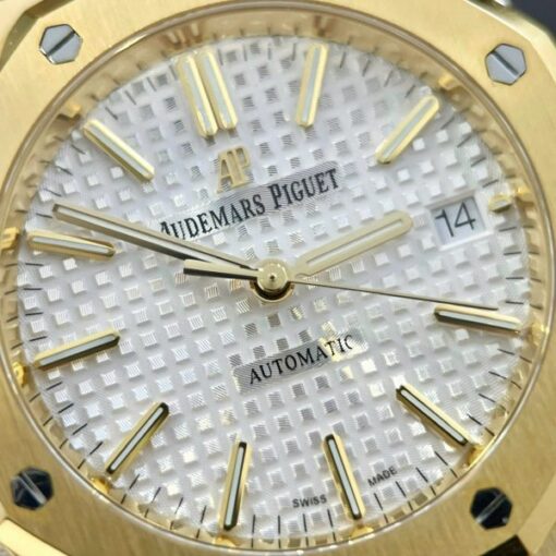Audemars Piguet Copies Watches Royal Oak 15450 Yellow Gold IP Factory 37mm - Image 5