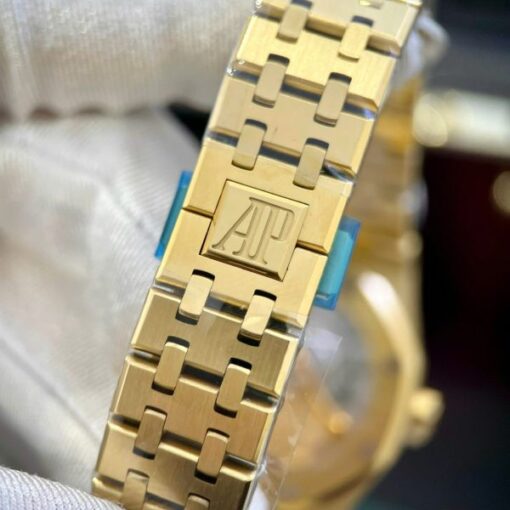 Audemars Piguet Copies Watches Royal Oak 15450 Yellow Gold IP Factory 37mm - Image 9
