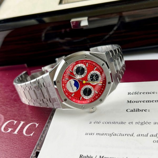 Audemars Piguet Replica Watch Royal Oak Chronogarph 26574ST Red Dial 41mm - Image 3