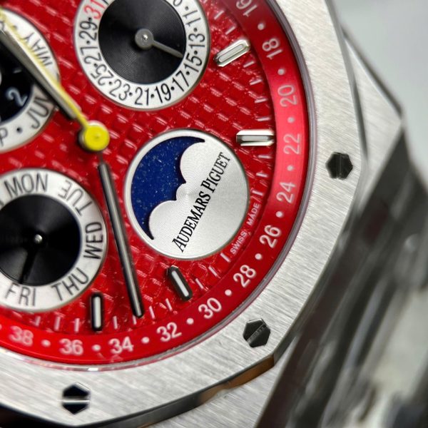 Audemars Piguet Replica Watch Royal Oak Chronogarph 26574ST Red Dial 41mm - Image 6