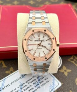 Alternative view of Audemars Piguet Royal Oak 15450 Copies Watches Demi Rose Gold IP Factory 37mm