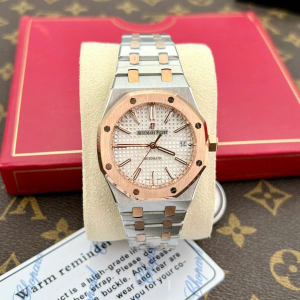 Audemars Piguet Royal Oak 15450 Copies Watches Demi Rose Gold IP Factory 37mm - Image 2