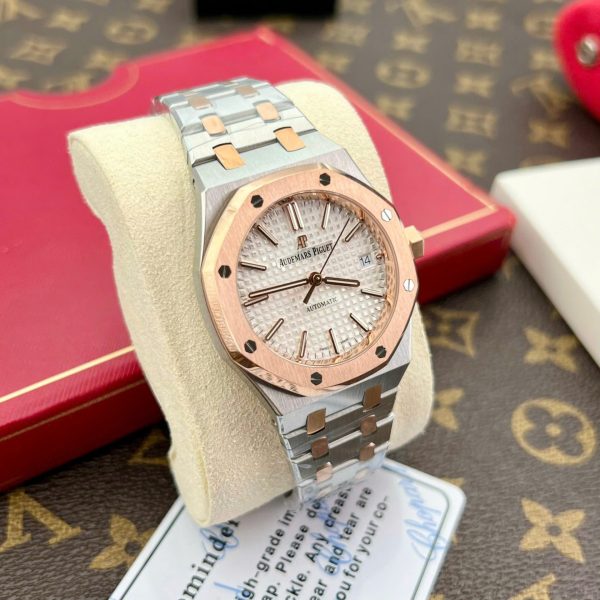 Audemars Piguet Royal Oak 15450 Copies Watches Demi Rose Gold IP Factory 37mm - Image 3