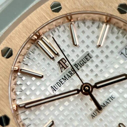 Audemars Piguet Royal Oak 15450 Copies Watches Demi Rose Gold IP Factory 37mm - Image 6