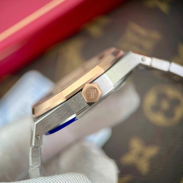 Audemars Piguet Royal Oak 15450 Copies Watches Demi Rose Gold IP Factory 37mm - Image 7