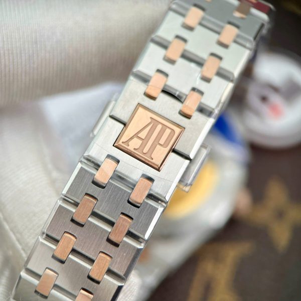 Audemars Piguet Royal Oak 15450 Copies Watches Demi Rose Gold IP Factory 37mm - Image 9