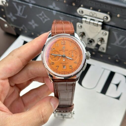 Breitling Premier B01 Chronograph Replica Watch Dial Orange BLS Factory 42mm - Image 2