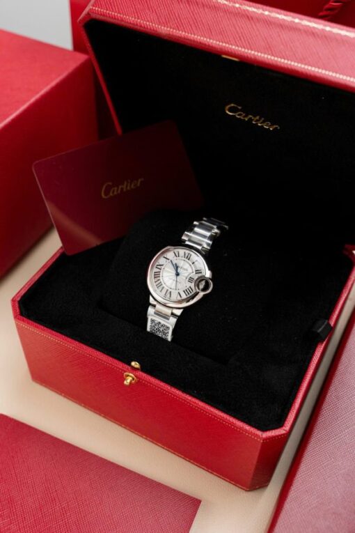 Cartier Ballon Bleu W6920046 Replica Watch White Dial Metal Wire AF Factory 36mm - Image 4
