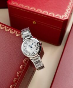 Alternative view of Cartier Ballon Bleu W6920046 Replica Watch White Dial Metal Wire AF Factory 36mm