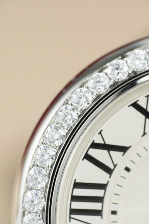 Cartier Ballon Bleu WE9009Z3 White Dial Replica Watch Bezel Diamond Moissanite AF Factory 42mm - Image 12