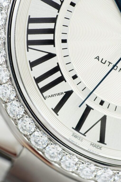 Cartier Ballon Bleu WE9009Z3 White Dial Replica Watch Bezel Diamond Moissanite AF Factory 42mm - Image 11