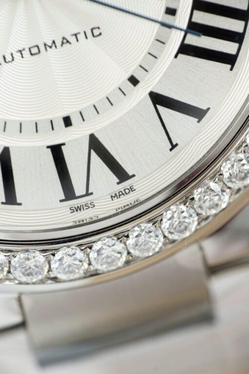 Cartier Ballon Bleu WE9009Z3 White Dial Replica Watch Bezel Diamond Moissanite AF Factory 42mm - Image 10